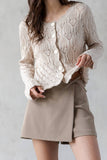 JP6911-BEIGE MINI SKORT: BEIGE / S
