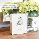 Seagull Block Sign | Coastal Decor | Wooden Decor
