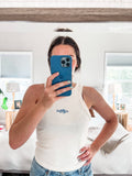 Freshwater Fish Ribbed Racer Tank: XL