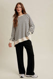 LINEN STRAIGHT PANTS / WL25-11555: WHITE / L