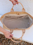 Melissa Tote Bag Natural Quilted LQ: Default