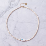 Good Luck Fish Bahama Wood Bead Necklace: Pink