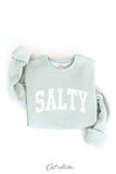 SALTY Graphic Sweatshirt: VINTAGE WHITE LONG SLEEVE / XL