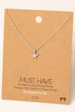 Gold Dipped Studded Starfish Pendant Necklace: R