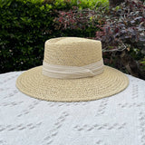 BEACH VACATION SUN FEDORA STRAW HATS FOR WOMEN_CWAH1151: KHAKIBEIGE / (OS) 1