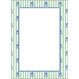 In Stock 5x7 Floral Stripe Notepad