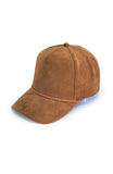 FAUX SUEDE 5 PANEL WITH BRAIDED ROPE Cap: Beige