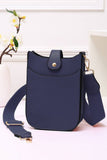 Mini PU Cellphone Cross Body Bag: Silver