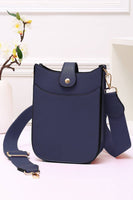 Mini PU Cellphone Cross Body Bag: White