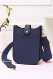 Mini PU Cellphone Cross Body Bag: White