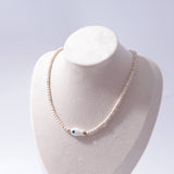 Good Luck Fish Bahama Wood Bead Necklace: Turquoise