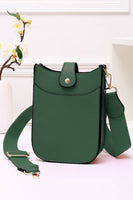 Mini PU Cellphone Cross Body Bag: White