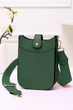 Mini PU Cellphone Cross Body Bag: White