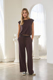 Soft Modal Sleeveless Muscle Top: Taupe / L