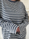 Billie Striped Loungewear Long Sleeve Top: Medium / Long Sleeve Top