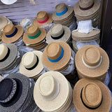 BEACH VACATION SUN FEDORA STRAW HATS FOR WOMEN_CWAH1151: BEIGECOFFEE / (OS) 1