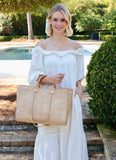 Melissa Tote Bag Natural Quilted LQ: Default