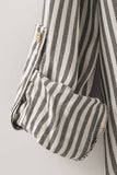 Relaxed Fit Vertical Striped Rayon Button Down Shirt: BLUE / S-2/M-2/L-2