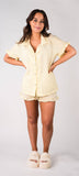 Skylar Ruffle Shorts: PINK XL