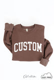 CUSTOM PUFF Print Graphic Sweatshirt: ATHLETIC HEATHER / M