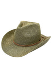C.C Sequin Cowboy Hat: Gold