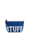 "STUFF" ZIP POUCH,NAVY