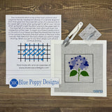 Blue Hydrangea Needlepoint Kit