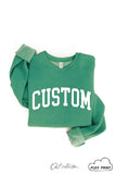 CUSTOM PUFF Print Graphic Sweatshirt: ATHLETIC HEATHER / L