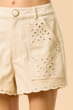 ILP6293 Embroidered Shorts
: CREAM / L