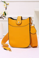 Mini PU Cellphone Cross Body Bag: White