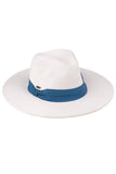 C.C Adjustable String Straw Hat: White/Black