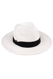 C.C Adjustable String Straw Hat: Gray/Black