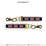 American Flag Color Block Keychain | Patriotic Keychain