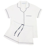Logan Navy Short Sleeve Shorty Pajamas: XL
