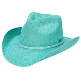 C.C Sequin Cowboy Hat: Pearl