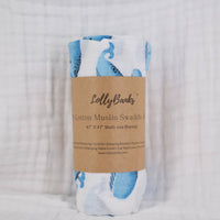 Whale, Whale, Whale Baby Swaddle Blanket