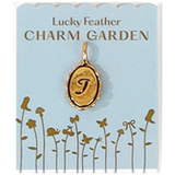 Charm Garden - Scalloped Initial Charm - Gold - T