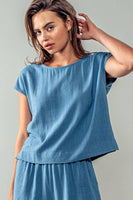 Calm Energy Linen Top : NATURAL / S-2/M-2/L-2