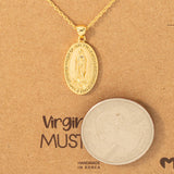 Virgin Mary Pendant Necklace: G