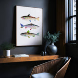 3 Trout No. 2: Unframed / 5 x 7