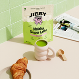 Jibby Matcha Super Latte - Collagen, Mushrooms, Superfoods: A Tad Sweet / 10 Servings