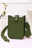 Mini PU Cellphone Cross Body Bag: White