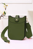 Mini PU Cellphone Cross Body Bag: Gold