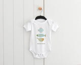 Sea Life Baby Onesie - Three Fish - Customizable: Three Fish / 12M