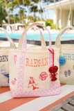 Icon Mini Canvas Tote - Embroidered: Sea Stripes