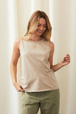 Basic Blank Mineral Graphic Tank Top: MINERAL BLACK / SMALL