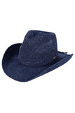 C.C Sequin Cowboy Hat: Beige