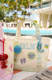 Icon Mini Canvas Tote - Embroidered: Sea Stripes