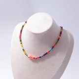 Good Luck Fish Bahama Wood Bead Necklace: Sky Blue