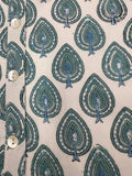 Sconset Block Print Dress Sleeveless (Blue): Blue Sconset / L